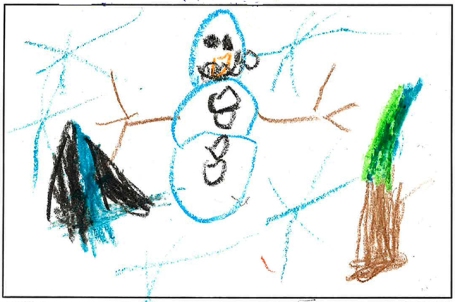 I love to make a snowman in the winter. That's my favorite activity.  -- Tameem, Pre-K