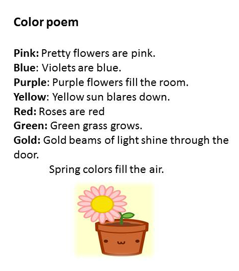 Write a poem for kids